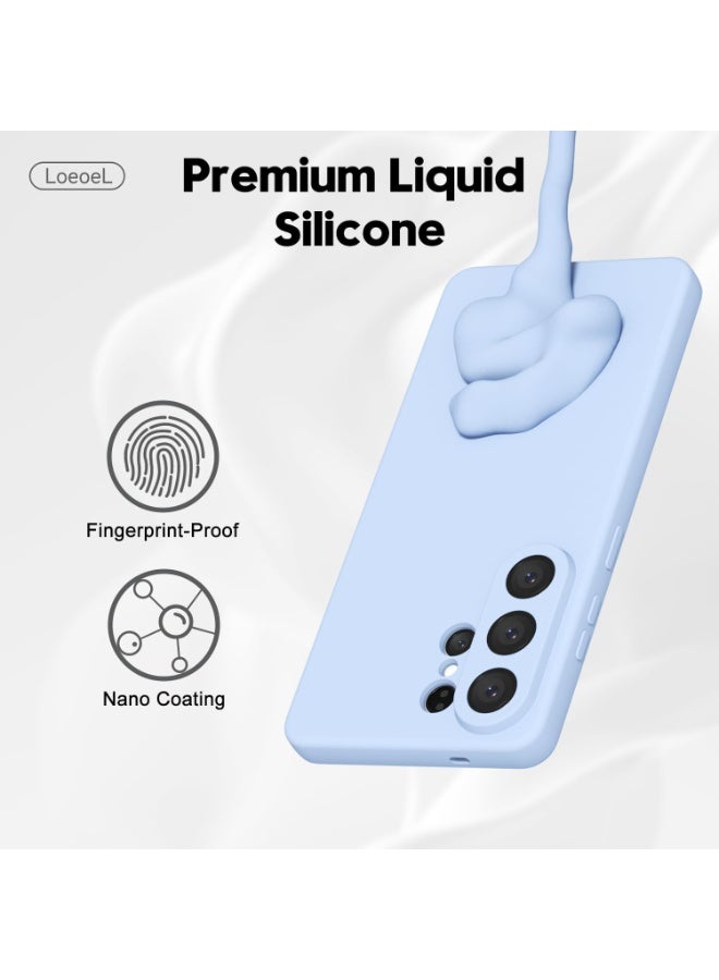 حومة جراب هاتف سامسونج جالاكسي S26 ألترا، مصنوع من السيليكون السائل الناعم والمطاط الهلامي، بتصميم أنيق وبسيط، مع غطاء لحماية الكاميرا. - Image 4